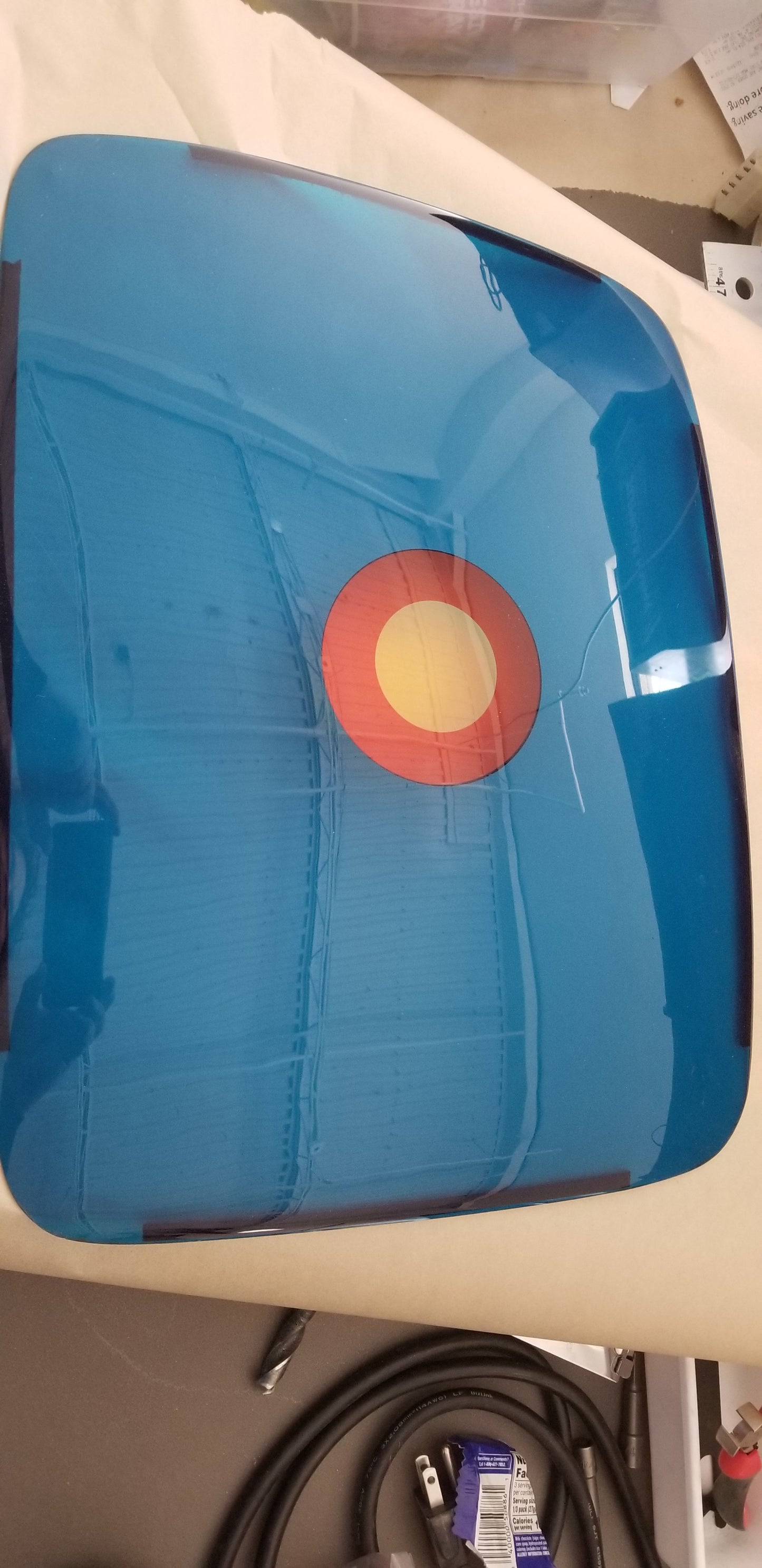 Star Castle Arcade CRT Color Bezel Monitor Overlay