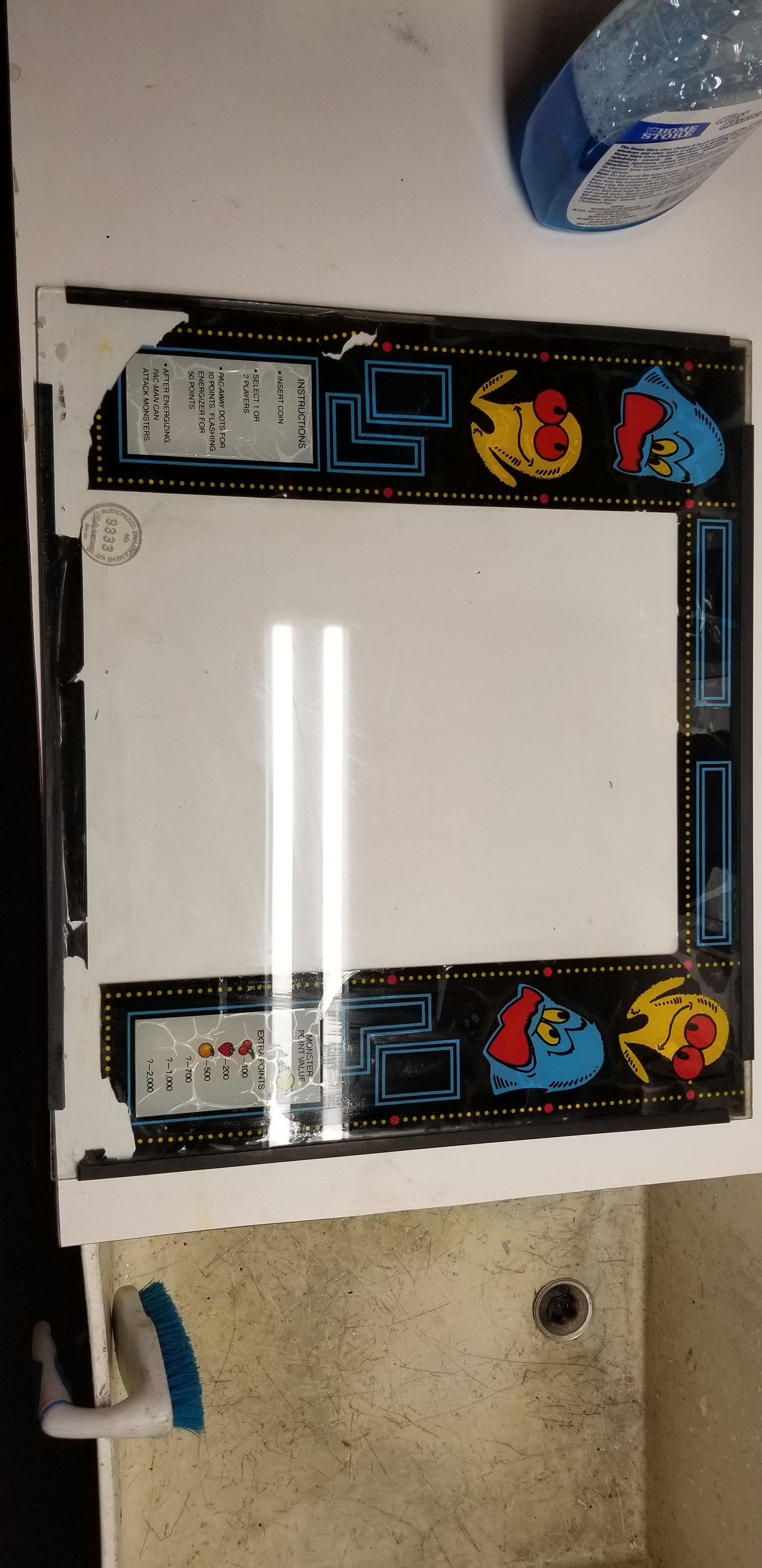 Pac Man Cabaret Glass Used