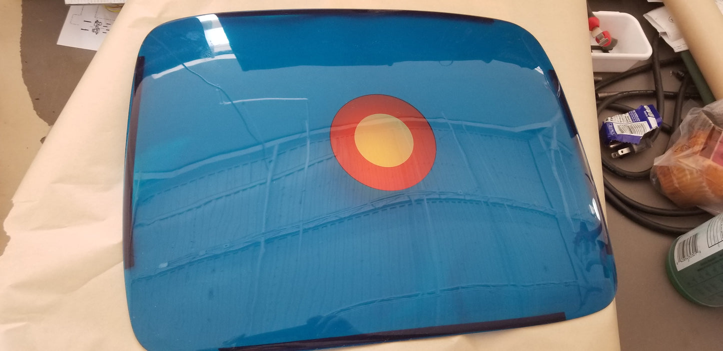 Star Castle Arcade CRT Color Bezel Monitor Overlay