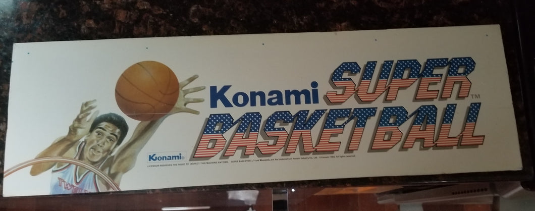 Konami Super Basketball Marquee Plexi